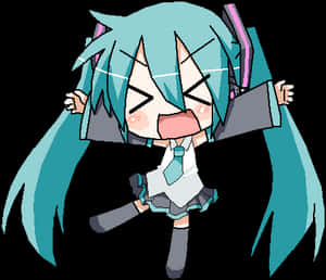 Chibi Miku Png - Hatsune Miku Chibi Trong Suốt, Tải Xuống Png