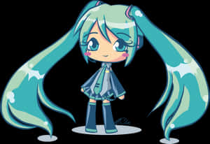 Hatsune Miku Clipart trong suốt - Kawaii Miku Hatsune Chibi, Tải xuống PNG HD