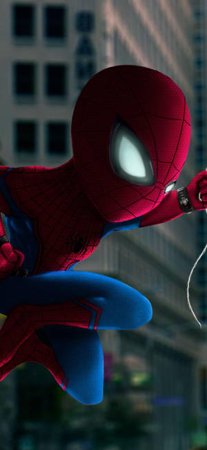 Chibi Spider Man Iphone — Samsung S23 Ultra Hình nền