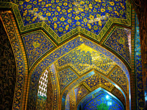 Chú thích: Nhà thờ Hồi giáo Sheikh Lotfollah hùng vĩ ở Isfahan