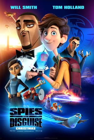 Chú thích: Poster Mới Hấp Dẫn Của Phim Hoạt Hình, Spies in Disguise — Huawei MatePad Air (2025) Hình nền