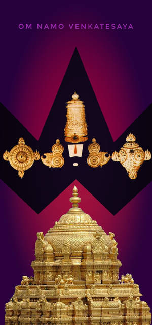 Chùa Tirupati Balaji — iPhone 15 Hình nền