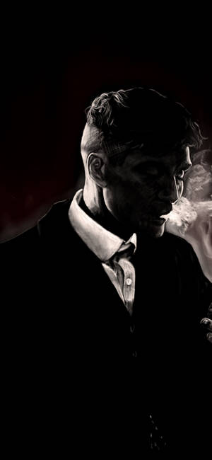 Hình nền Cillian Murphy phong cách đen — iPhone 18 Hình nền