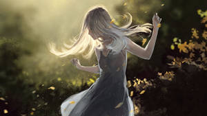 Hình nền Cô Gái Anime Mộng Mơ Khiêu Vũ — Anime nhảy Hình nền