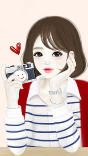 Hình ảnh cô gái xinh đẹp — Dễ thương anime girl Hình nền