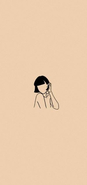 Hình nền Cô Gái Phong Cách Beige — Beige aesthetic GIF Hình nền