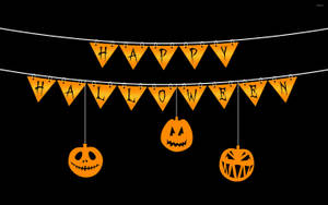 Cờ trang trí Halloween dễ thương — Dễ thương phong cách halloween Hình nền