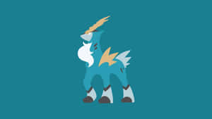 Cobalion nền xanh lơ