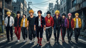 Băng đảng Tokyo Revengers cùng nhau tiến bước. — Tokyo Revengers Hình nền