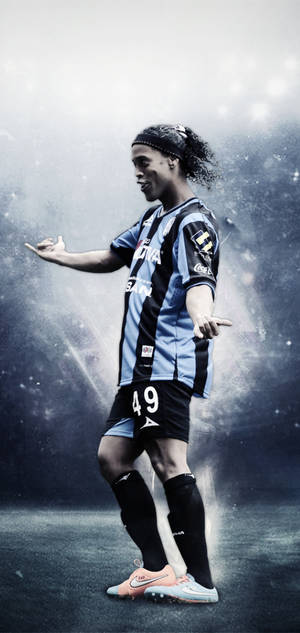 Hình nền cầu thủ tự tin Ronaldinho — iPhone 17 Pro Hình nền