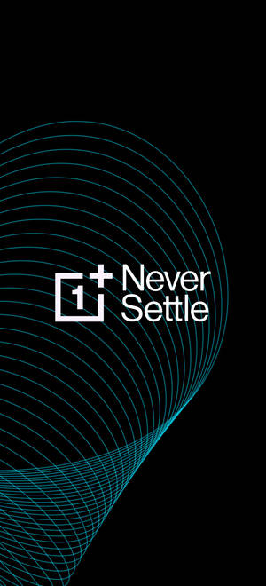Hình nền hình trụ đường kẻ Never Settle của Oneplus — iPhone 14 Plus Hình nền