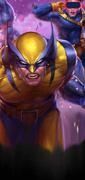 Hình nền Galaxy S10 Plus Wolverine và Cyclops — iPhone 15 Pro Hình nền