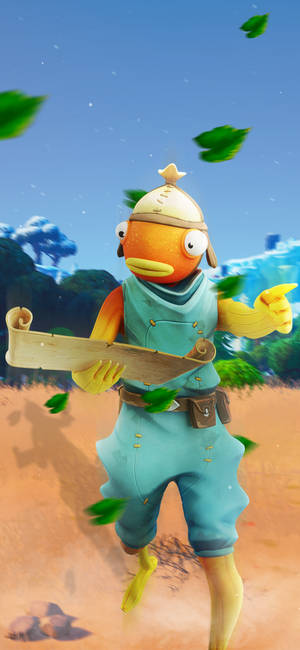 Hình nền Fishstick dẫn đường Fortnite — iPhone 18 Pro Max Hình nền