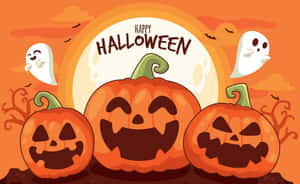 Hình ảnh Halloween hoạt hình — Phim hoạt hình halloween Hình nền