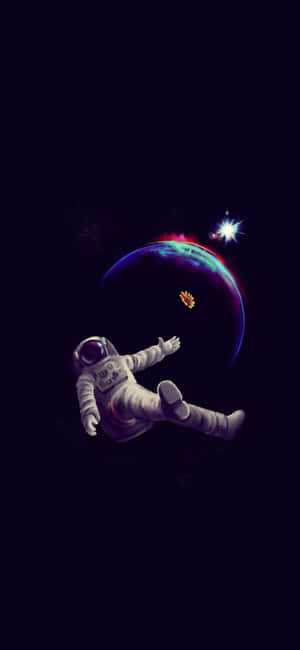 Astronaut Iphone — Galaxy S24 FE Hình nền