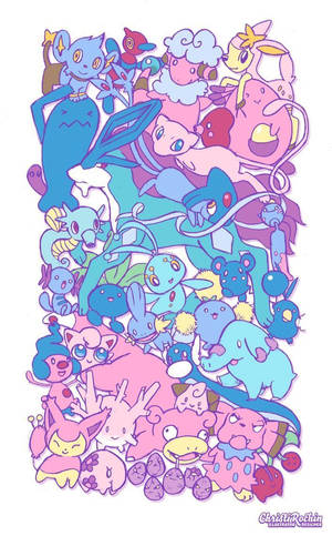 "Đáng yêu Clefairy - Pokemon Bé Nhỏ trong Nghệ Thuật Độ Nét Cao" — Pokemon Điện thoại Hình nền