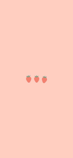 Pastel Strawberry [wallpaper] — iPhone 12 Pro Hình nền