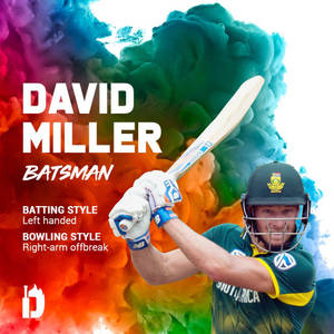 David Miller với khói màu sắc — 1:1 Hình nền