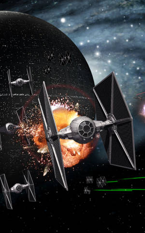 Death Star From Star Wars Tablet — Galaxy Tab S11 Hình nền