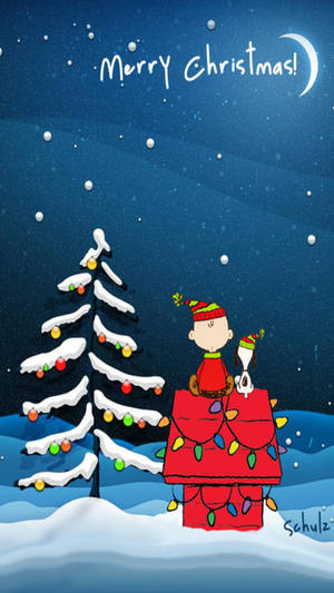 Hình nền Đêm Giáng Sinh Snoopy