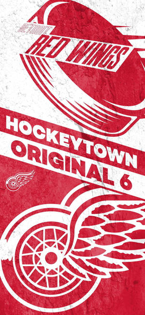 Hình nền Detroit Red Wings Hockey Town — iPhone 17 Hình nền