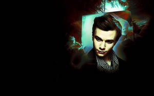 Hình nền Chris Colfer tối. — Đen Thật Hình nền