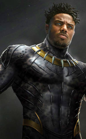 Hình nền Diễn viên Michael B. Jordan trong vai Killmonger — Redmi K Pad Hình nền