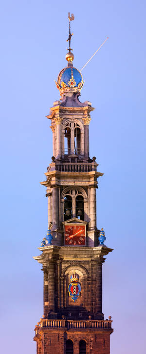 Hình nền Đỉnh Tháp Westerkerk Amsterdam — Galaxy Z Fold 6 Hình nền