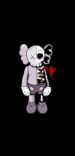 Dissected KAWS 4k Illustration — Samsung S23 Ultra Hình nền