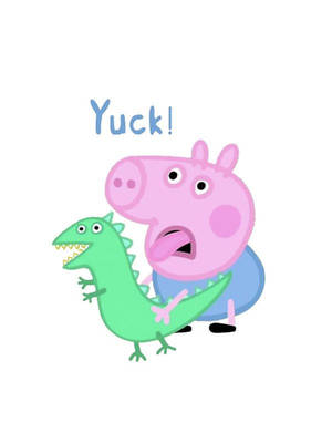 Đồ chơi khủng long dễ thương Peppa Pig George — Dễ thương Khủng long Hình nền