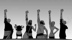 Đội Cổ Vũ Và Luffy Đen Trắng