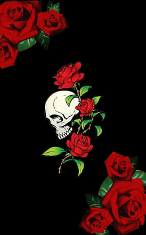 Love Skulls And Roses — Galaxy Tab Active Hình nền