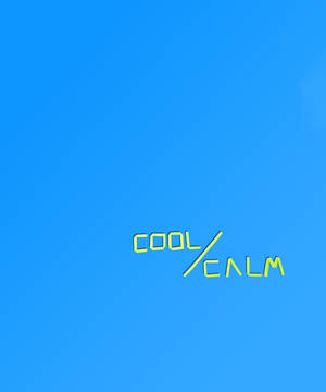 Hình nền dòng chữ Cool And Calm — Galaxy Z Fold 5 Hình nền