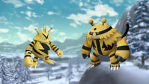 Electabuzz và Electivire tại Vùng Băng Alabaster — Trò chơi điện tử GIF Hình nền
