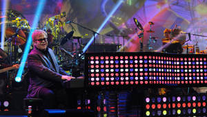 Hình nền Elton John đàn piano chấm bi — Pro Display XDR Hình nền