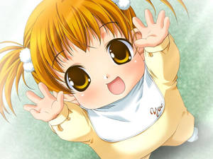 Hình nền Em Bé Anime Mặc Áo Liền Quần