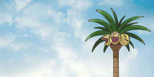 Exeggutor dưới bầu trời mộng mơ — Anime máy tính Hình nền