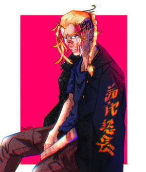 Hình nền Fan Art Draken khóc — Motorola Razr Ultra 2025 Hình nền