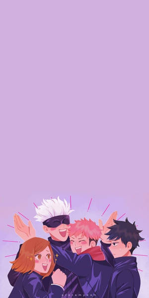 Fanart dễ thương Itadori và các bạn cùng lớp Jujutsu Kaisen — Anime Hình nền