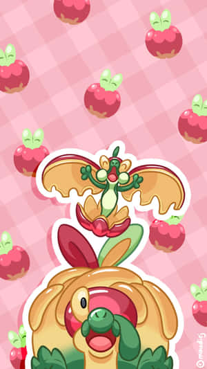 Hình nền Flapple và Appletun với táo — Pokemon Điện thoại Hình nền