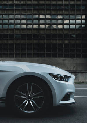 Hình nền Ford Mustang trắng ngọc trai — OnePlus Pad 2 Pro Hình nền