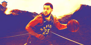 Hình nền nghệ thuật tím Fred Vanvleet — Screensaver Hình nền