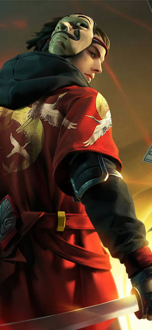 Free Fire Mùa 1 Cùng Mặt Nạ Money Heist — iPhone Hình nền