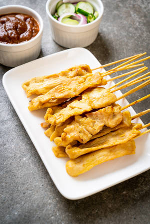 Gà Satay ngon tuyệt - Hương vị Đông Nam Á — Huawei MatePad 11.5 S (2025) Hình nền