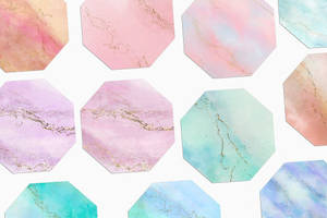 Gạch Marble Pastel — Phong cách cầu vồng pastel Hình nền