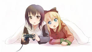 Hình nền game anime đồng tính nữ
