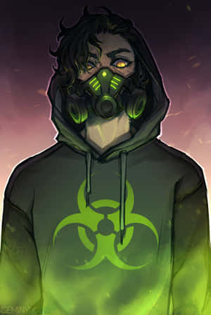 Gas Mask Boy Neon Green — Huawei MatePad 11.5 (2025) Hình nền
