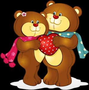 Tubes Nounours Ngày Lễ Tình Nhân Hoạt Hình, Gấu Bông - Hình Ảnh Cặp Gấu, Tải Xuống PNG HD — Dễ thương gấu Hình nền