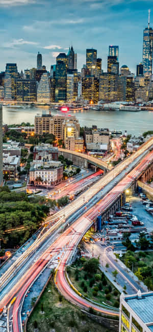 Iphone X New York Background — Realme 15 Lite Hình nền