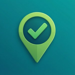 Ghim bản đồ phẳng có dấu tích cho vị trí thành công, lấy cảm hứng từ giao diện người dùng. — Huawei nova Flip S Hình nền